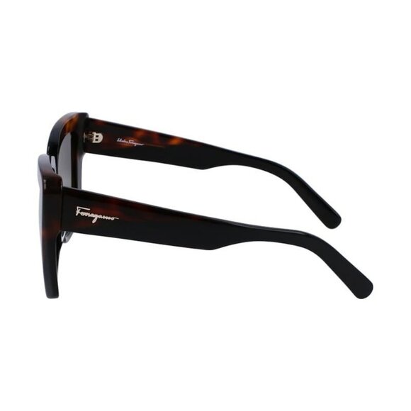 New SALVATORE FERRAGAMO Black Square SF1060S 006 Sunglasses Women - Picture 3 of 4